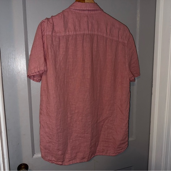 Velvet Mackie Linen Button-Up Shirt - Pink/red - Picture 2 of 5